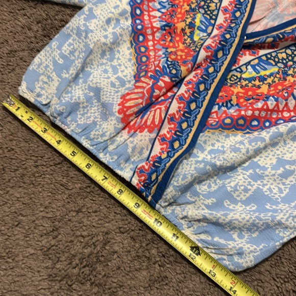 Flying Tomato|Anthropologie|S-Boho 3/4 Wide Sleeve Kimono Style Blouse--EUC - Picture 12 of 16